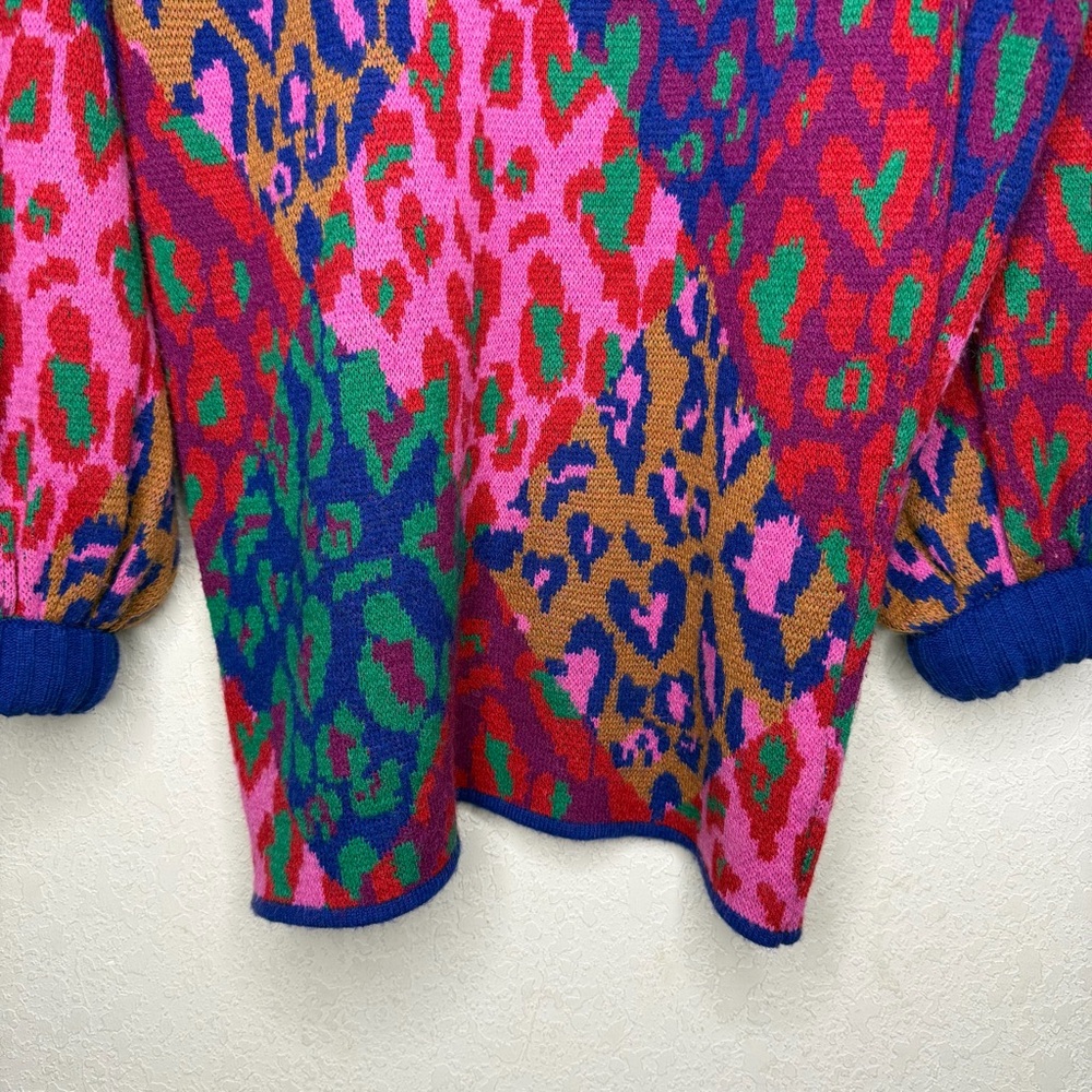 FARM Rio Mixed Leopard Pop Sweater Dress - Picture 10 of 11